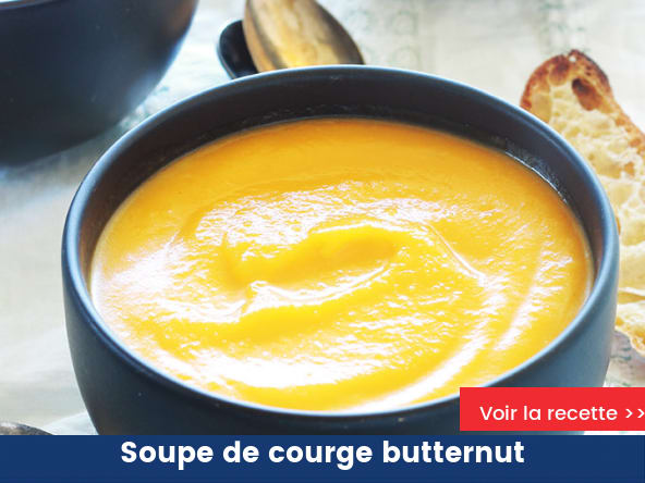 Soupe de courge butternut